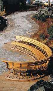 Barrel Bench from Vancouver area park