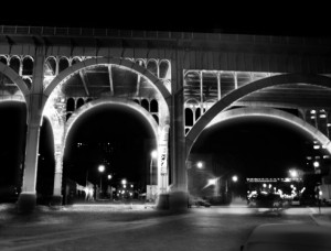 New York City - Bridge Lights as art